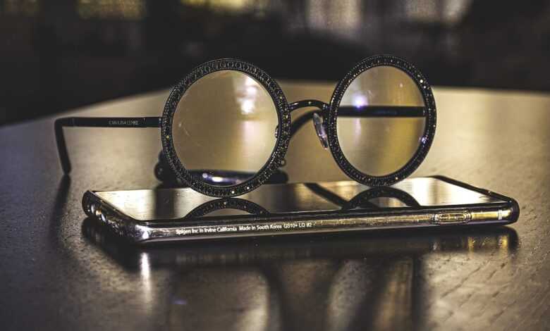 eyeglasses, smartphone, gadget