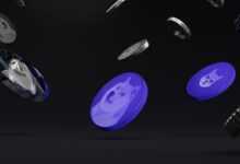 a group of objects floating in the air