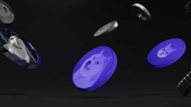 a group of objects floating in the air