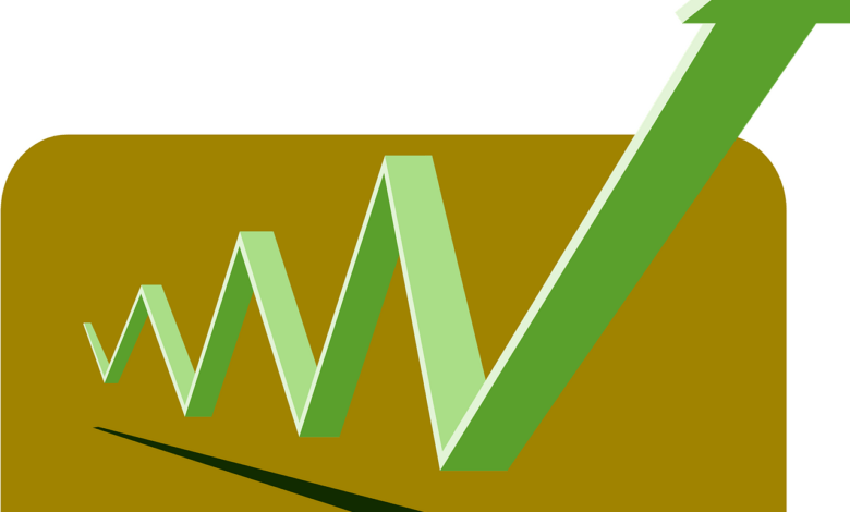 financial, graphic, arrows