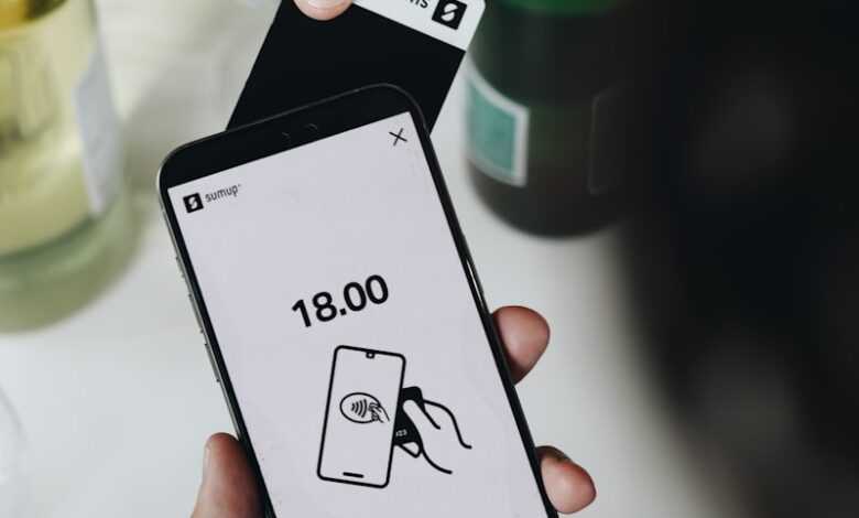 A person holding a smart phone in their hand
