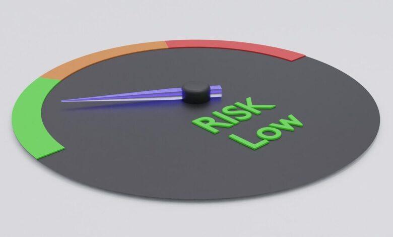 risk, low, gauge, danger, risk, risk, risk, risk, risk