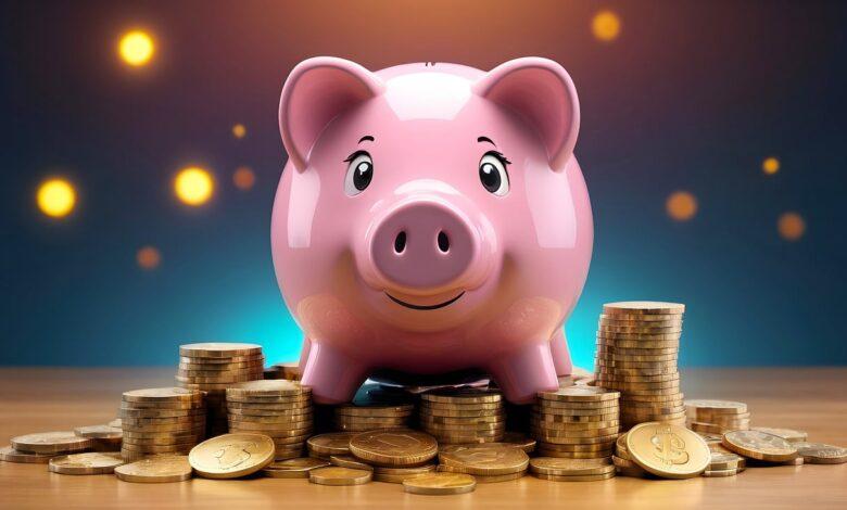 money, piggy, currency