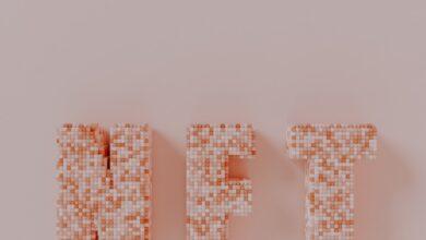 the word art spelled out of small squares