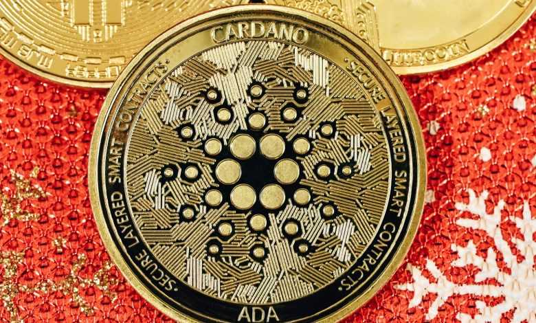 a bitcoin sitting on top of a red and gold background
