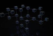 a black and white photo of cubes on a black background