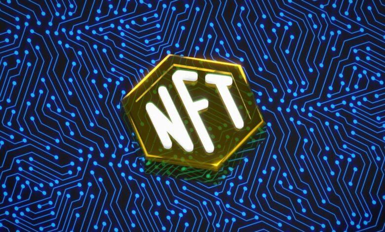 a logo with a blue background