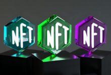 three glass blocks with different letters on them