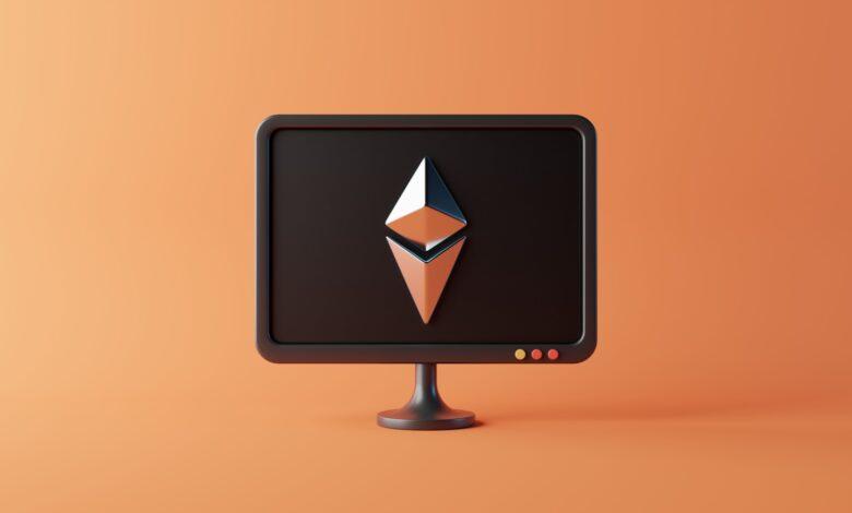 a computer monitor with a cartoon image on it